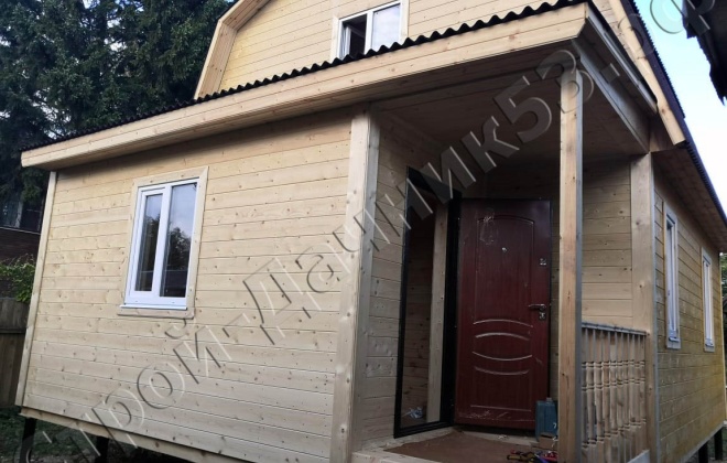 4 Каркасно-щитовой дом по проекту К-11, 6×8, 75 м², Московская область, Троицкий административный округ, Поселе (6)